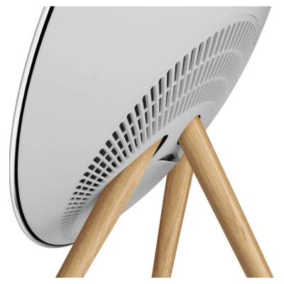 Bang & Olufsen Beosound A9 5th Gen Speaker Natural Alu (Back Grey Mist/Cover Kvadrat Light Grey/Legs Oak)