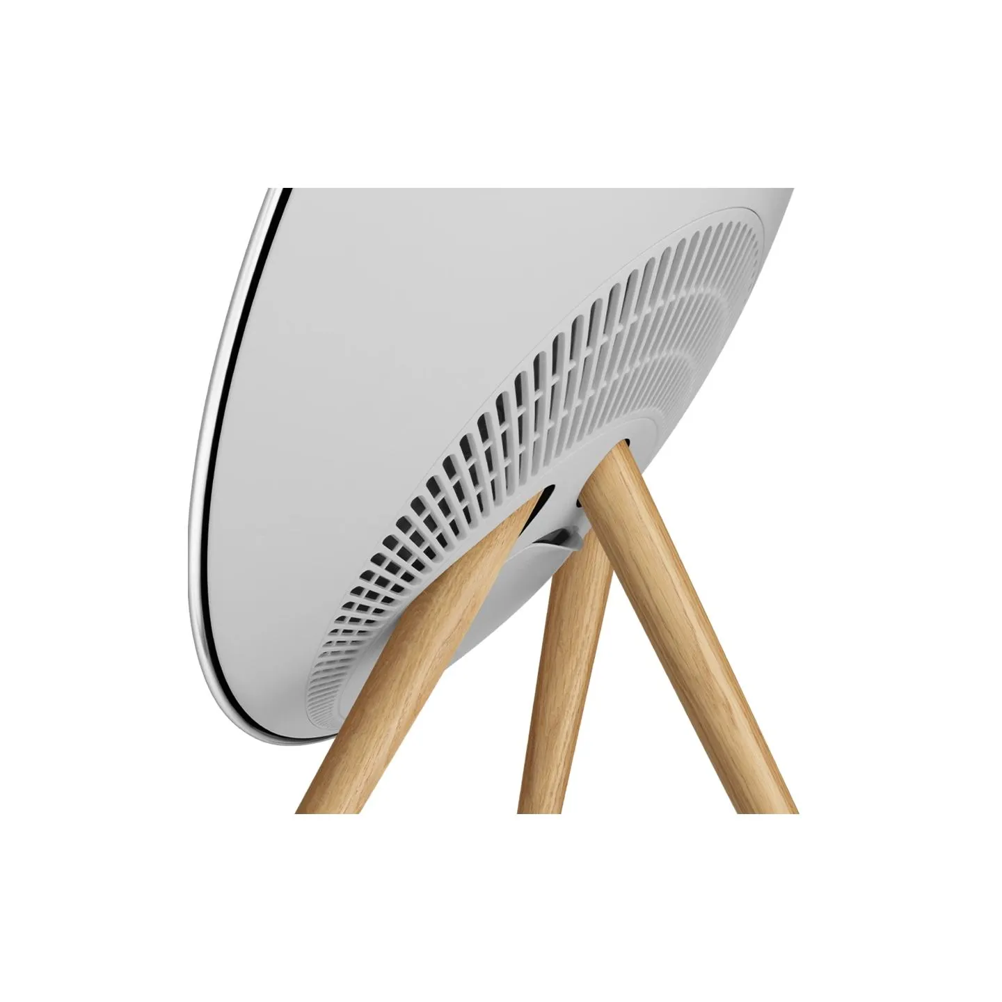 Bang & Olufsen Beosound A9 5th Gen Speaker Natural Alu (Back Grey Mist/Cover Kvadrat Light Grey/Legs Oak)
