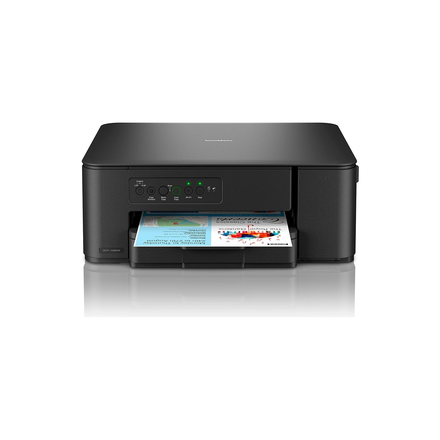 Brother | Multifunctional printer | DCP-J1260W | Inkjet | Colour | 3-in-1 | A4 | Wi-Fi | Black