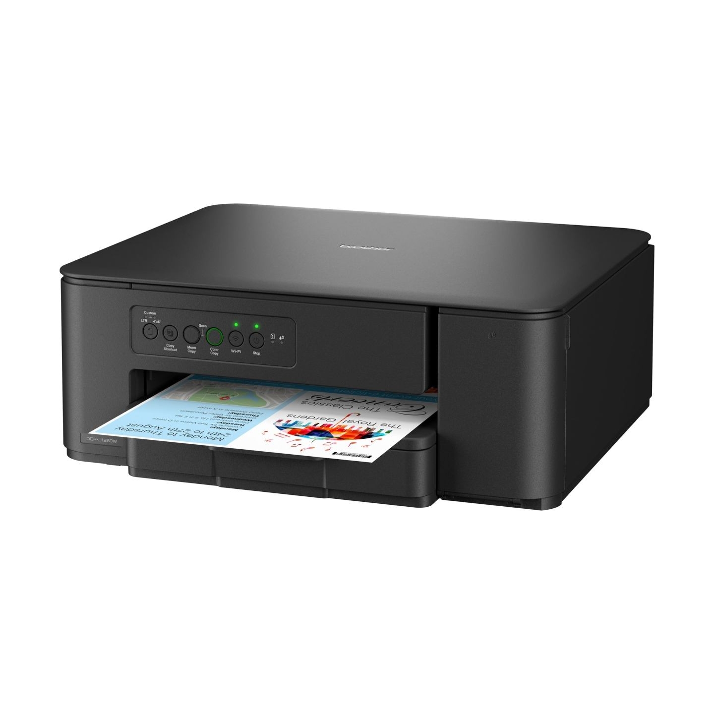 Brother | Multifunctional printer | DCP-J1260W | Inkjet | Colour | 3-in-1 | A4 | Wi-Fi | Black