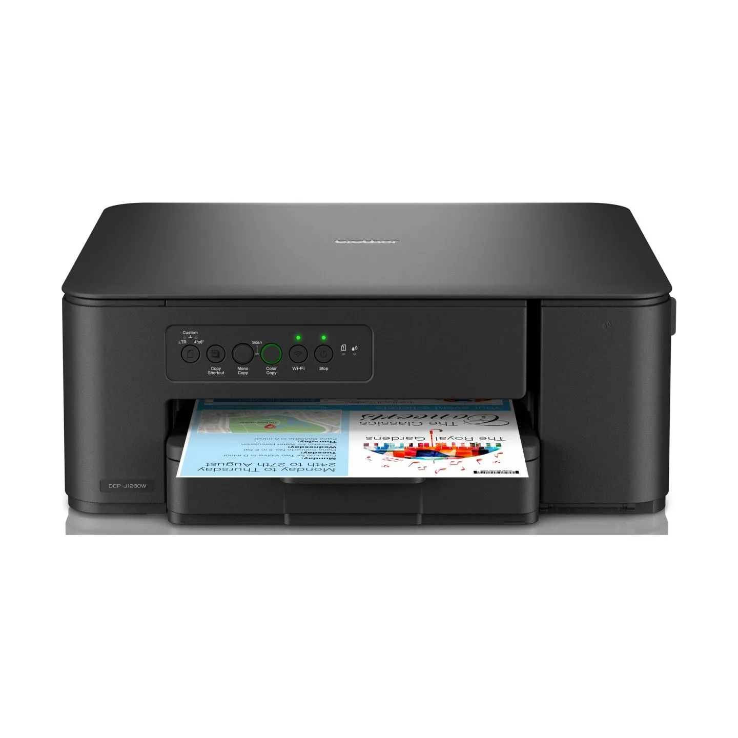Brother | Multifunctional printer | DCP-J1260W | Inkjet | Colour | 3-in-1 | A4 | Wi-Fi | Black