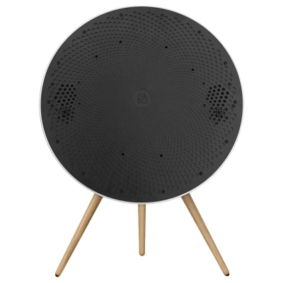 Bang & Olufsen Beosound A9 5th Gen Speaker Natural Alu (Back Grey Mist/Cover Kvadrat Light Grey/Legs Oak)