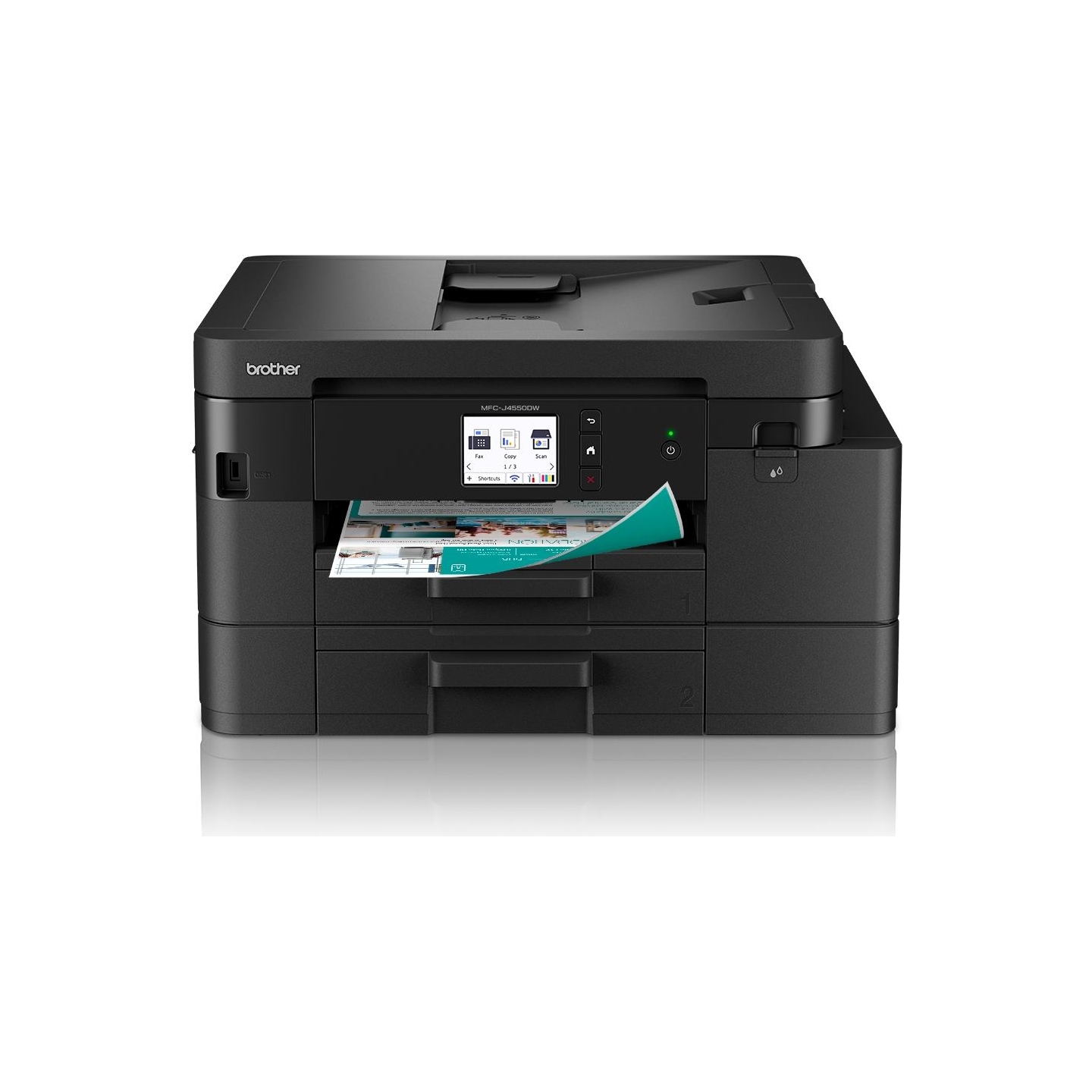 Brother MFC-J4550DW INKJET 4-IN-1, ADF, DULEX, USB HOST, ETHERNET, WIFI, 2-TRAY, 20IPM