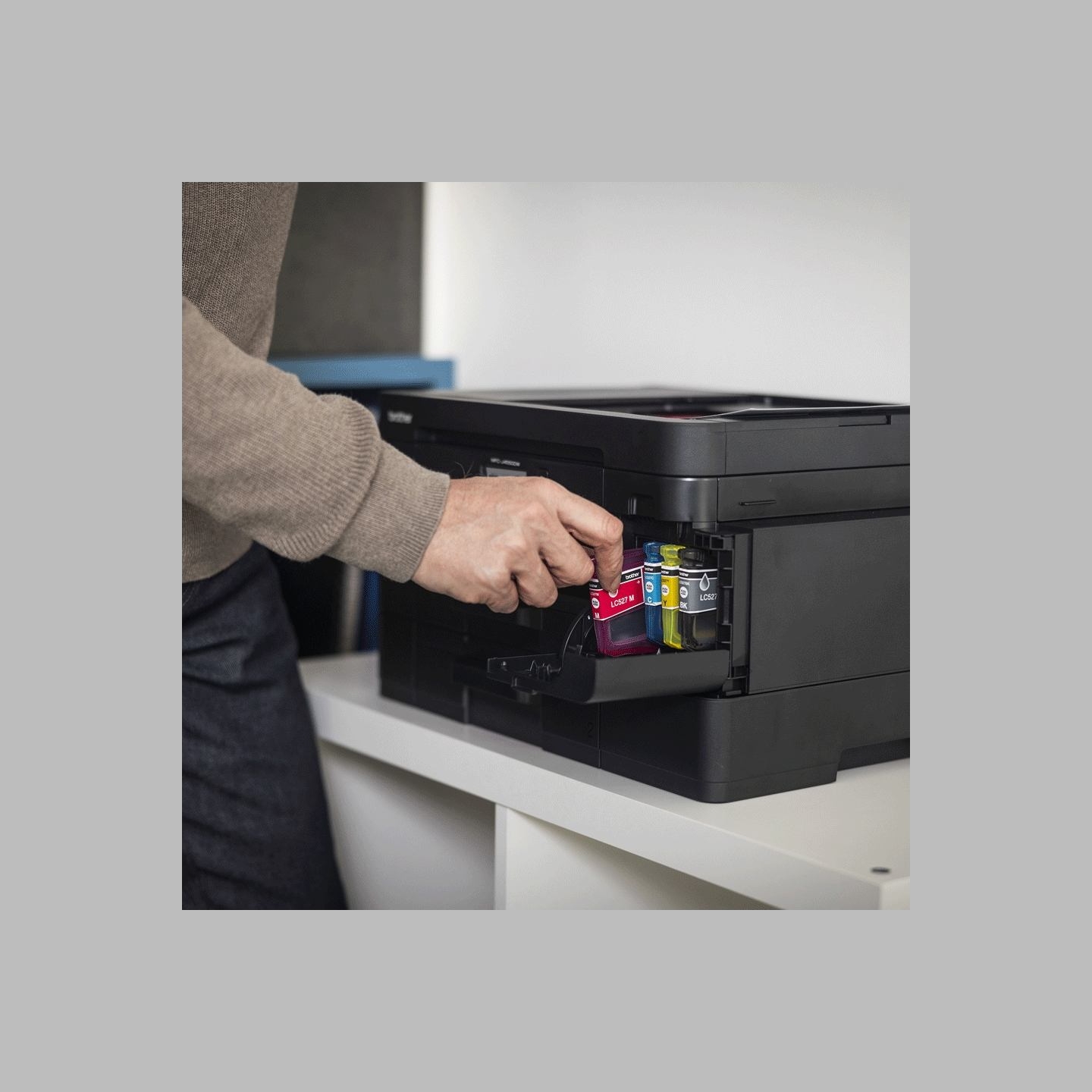 Brother MFC-J4550DW INKJET 4-IN-1, ADF, DULEX, USB HOST, ETHERNET, WIFI, 2-TRAY, 20IPM
