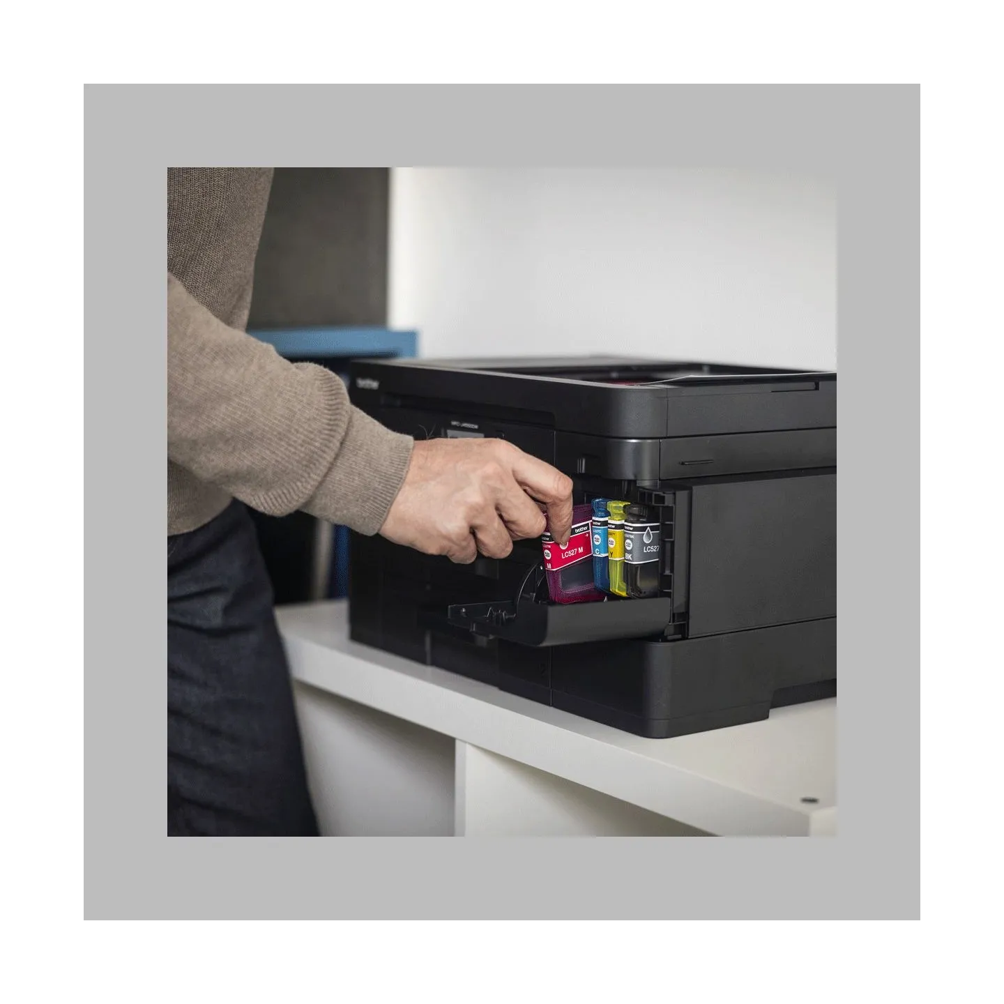 Brother MFC-J4550DW INKJET 4-IN-1, ADF, DULEX, USB HOST, ETHERNET, WIFI, 2-TRAY, 20IPM