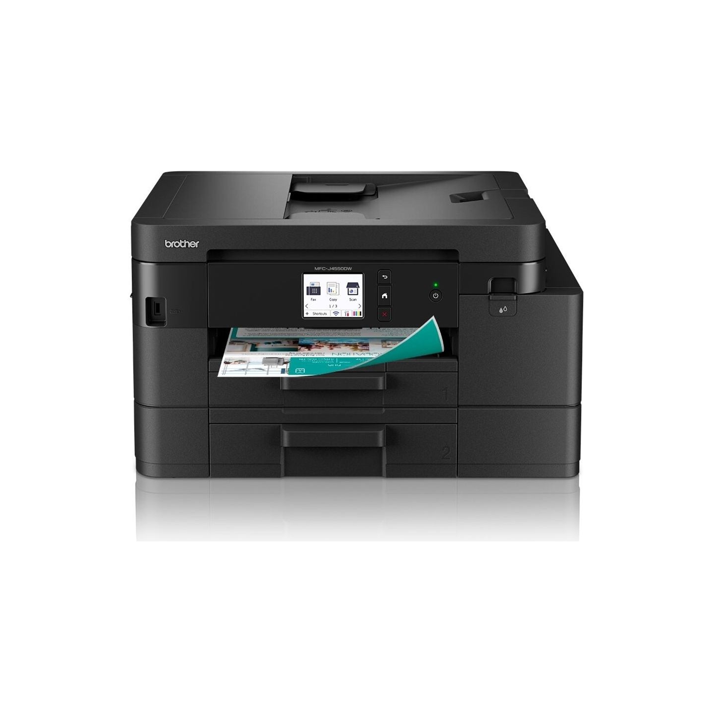 Brother MFC-J4550DW INKJET 4-IN-1, ADF, DULEX, USB HOST, ETHERNET, WIFI, 2-TRAY, 20IPM