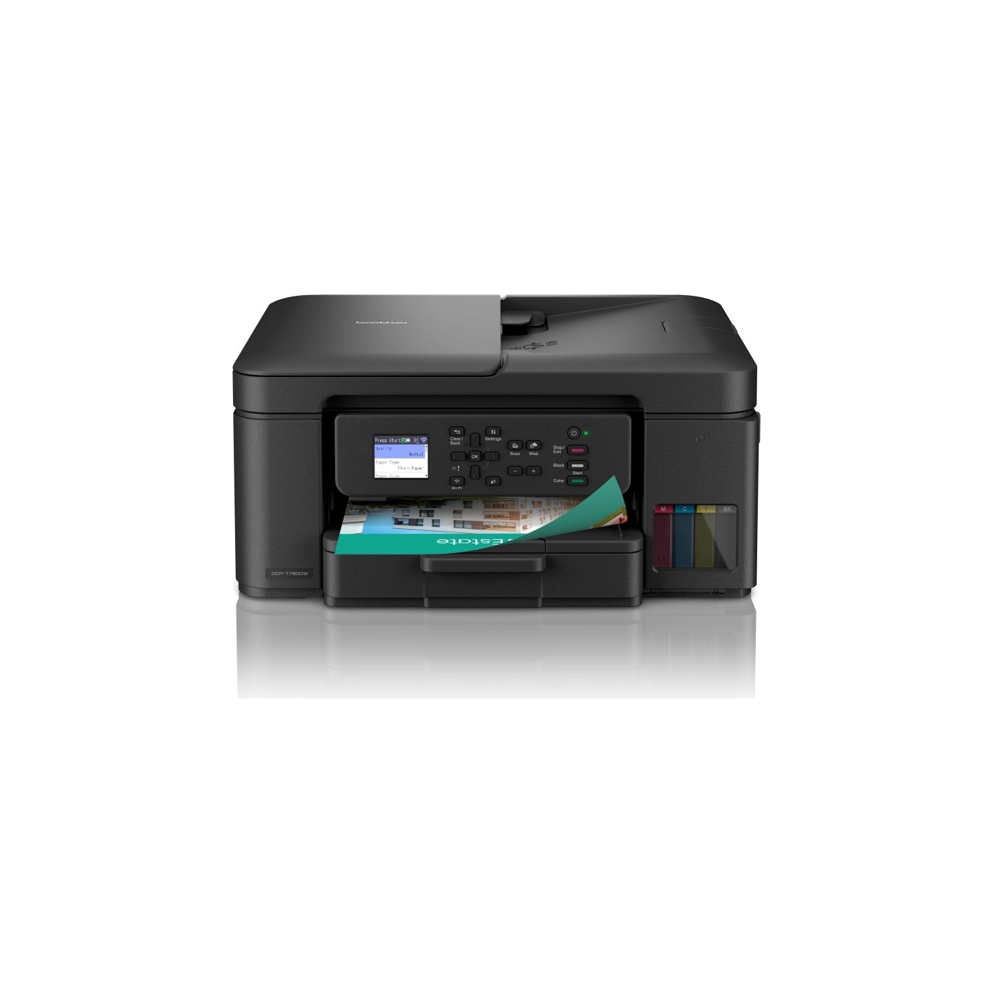 Brother | Wireless Printer with ADF | DCP-T780DW | Inkjet | Colour | 3-in-1 | A4 | Wi-Fi | Black