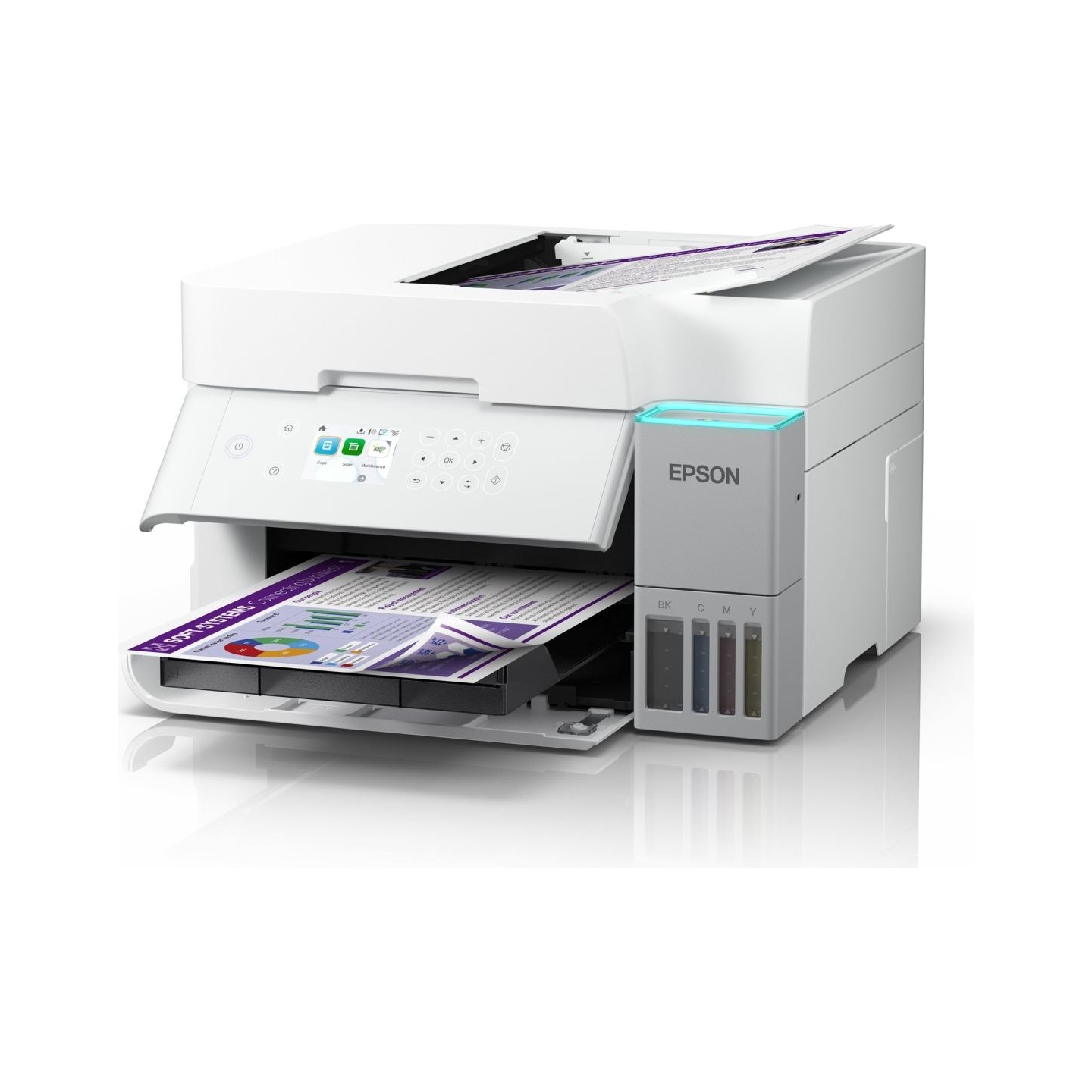 Epson | Multifunctional printer | EcoTank L6376 | Inkjet | Colour | A4 | Wi-Fi | White
