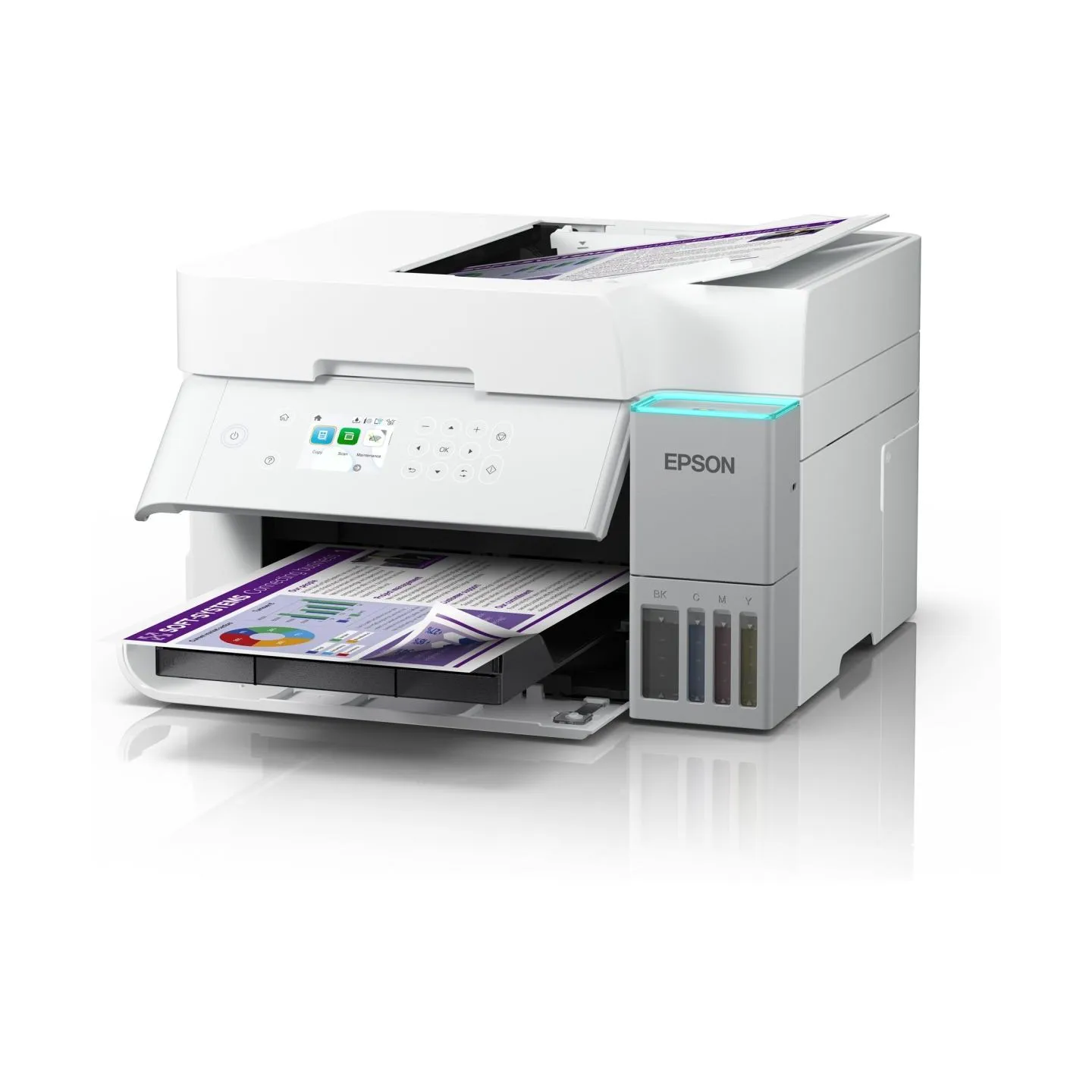 Epson | Multifunctional printer | EcoTank L6376 | Inkjet | Colour | A4 | Wi-Fi | White