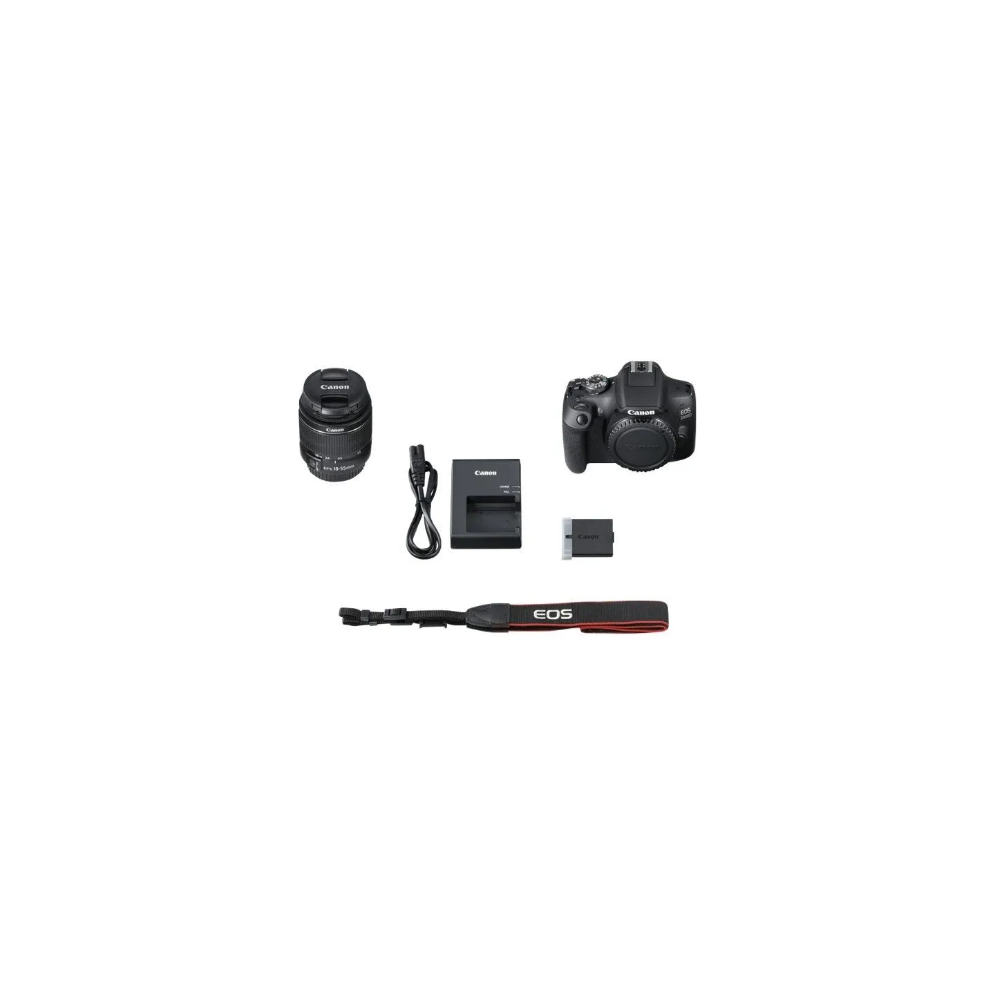 Canon | EOS | 2000D 18-55 III EU26 | SLR Camera Kit | Megapixel 24.1 MP | ISO sensitivity (max) 12800 | Display diagonal 3.0 " |