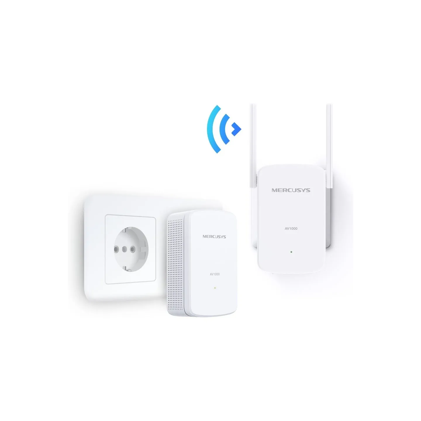 Mercusys | AV1000 Gigabit Powerline Wi-Fi Kit | MP510 KIT | 1000 Mbit/s | Ethernet LAN (RJ-45) ports 1 | 802.11n
