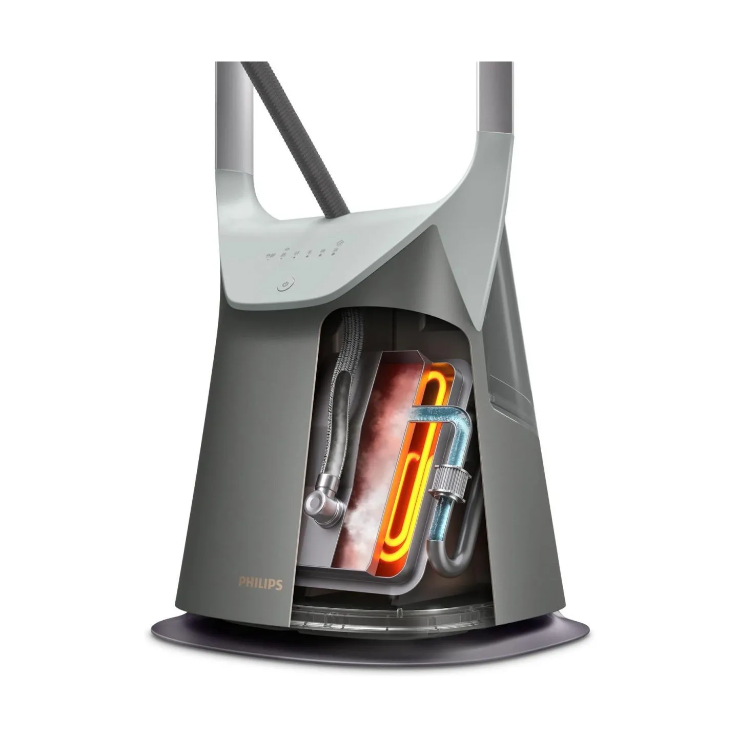 Philips All-in-one Ironing Solution | GC628/80 8000 Series | Stand Steamer | 2400 W | 2 L | 90 g/min