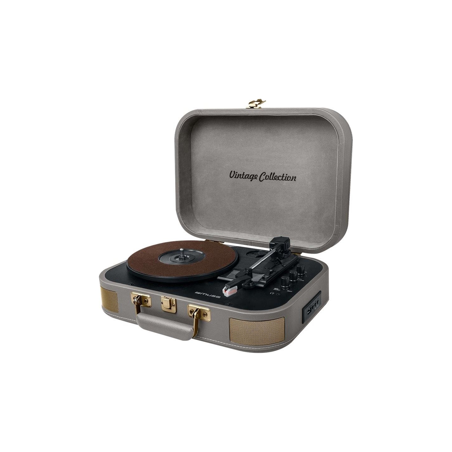 Muse | Turntable Stereo System | MT-201 BTG | Grey | USB port | AUX in