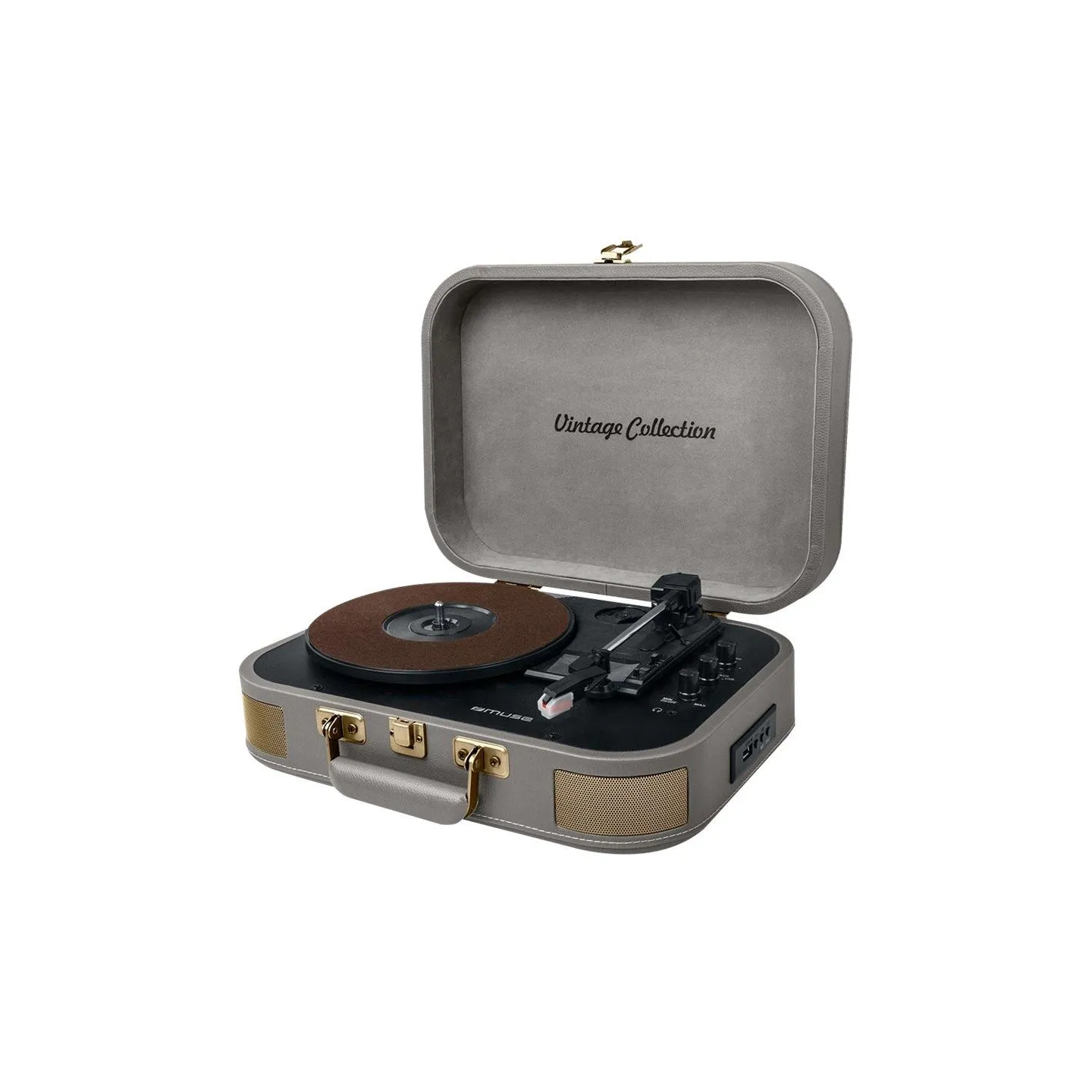Muse | Turntable Stereo System | MT-201 BTG | Grey | USB port | AUX in
