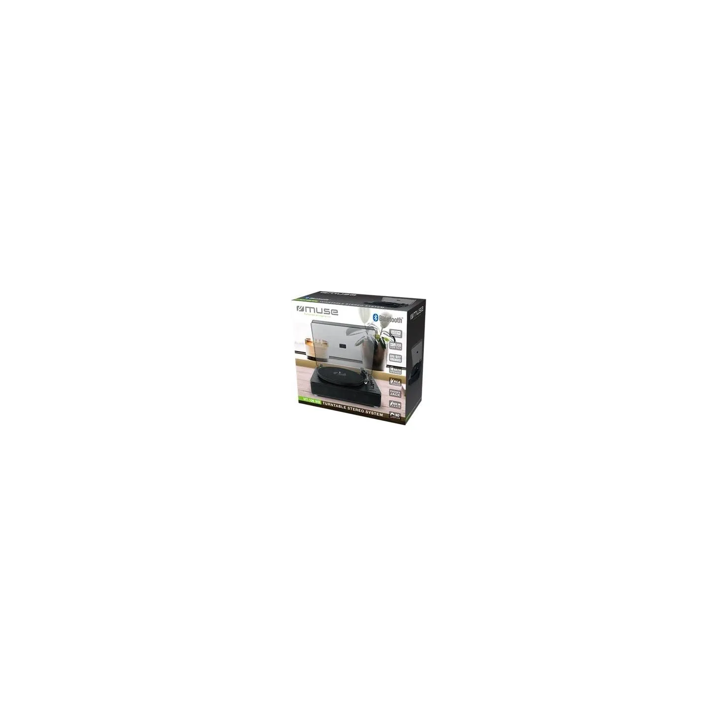 Muse | Turntable Stereo System | MT-106WB | Turntable Stereo System | USB port | AUX in