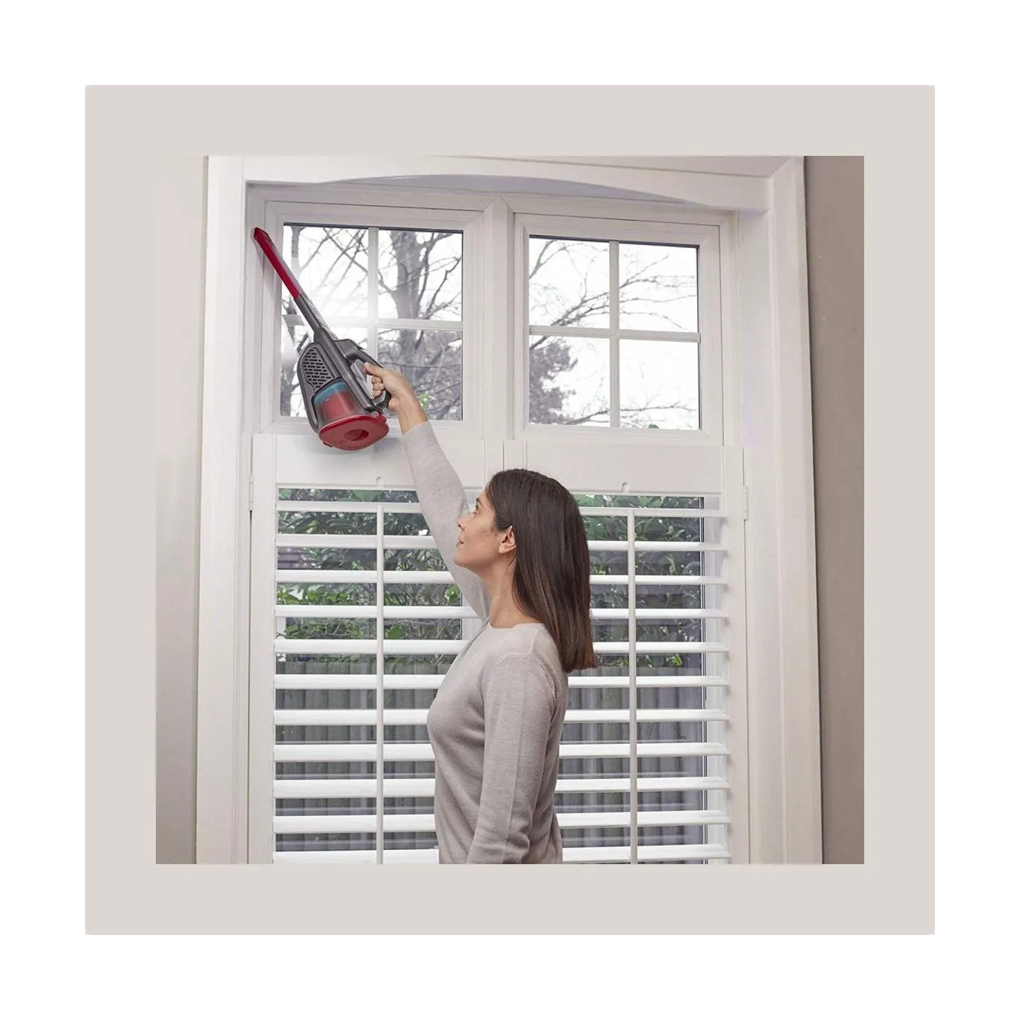 Black & Decker Vacuum Cleaner | BHHV315B-QW | Cordless operating | Handstick | 12 V | Gray/Red