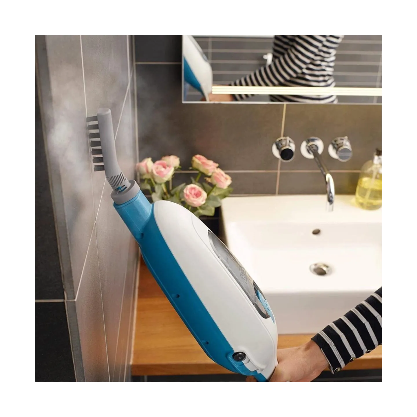 Black & Decker | Steam Mop | FSMH13E5-QS | Corded operating | 1300 W | White