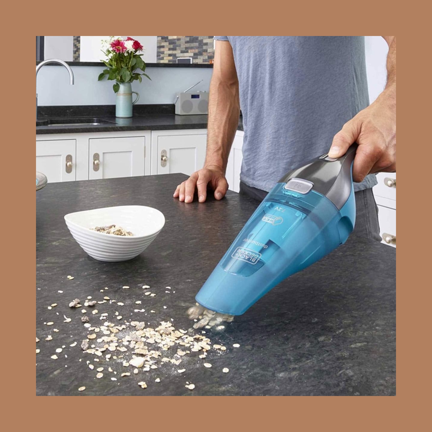 Black & Decker | Vacuum Cleaner | WDC215WA-QW | Cordless operating | Handstick | 7.2 V | Operating time (max) 10 min | Blue