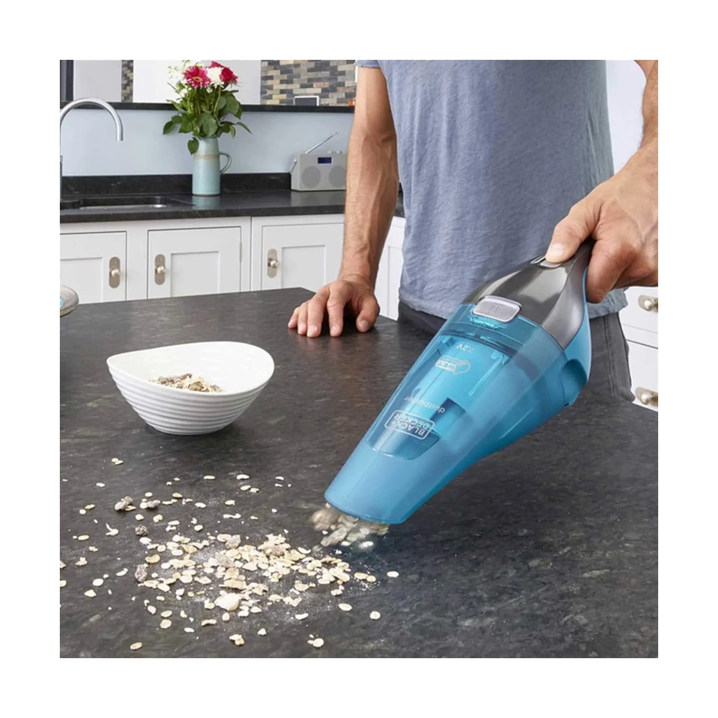 Black & Decker | Vacuum Cleaner | WDC215WA-QW | Cordless operating | Handstick | 7.2 V | Operating time (max) 10 min | Blue