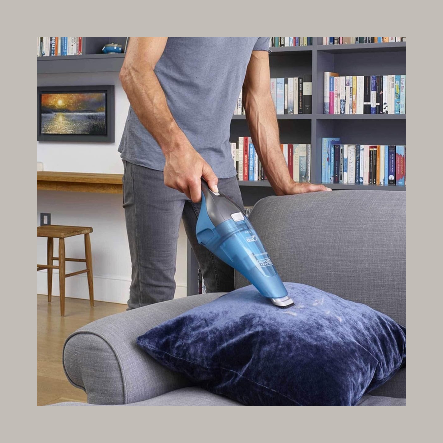 Black & Decker | Vacuum Cleaner | WDC215WA-QW | Cordless operating | Handstick | 7.2 V | Operating time (max) 10 min | Blue