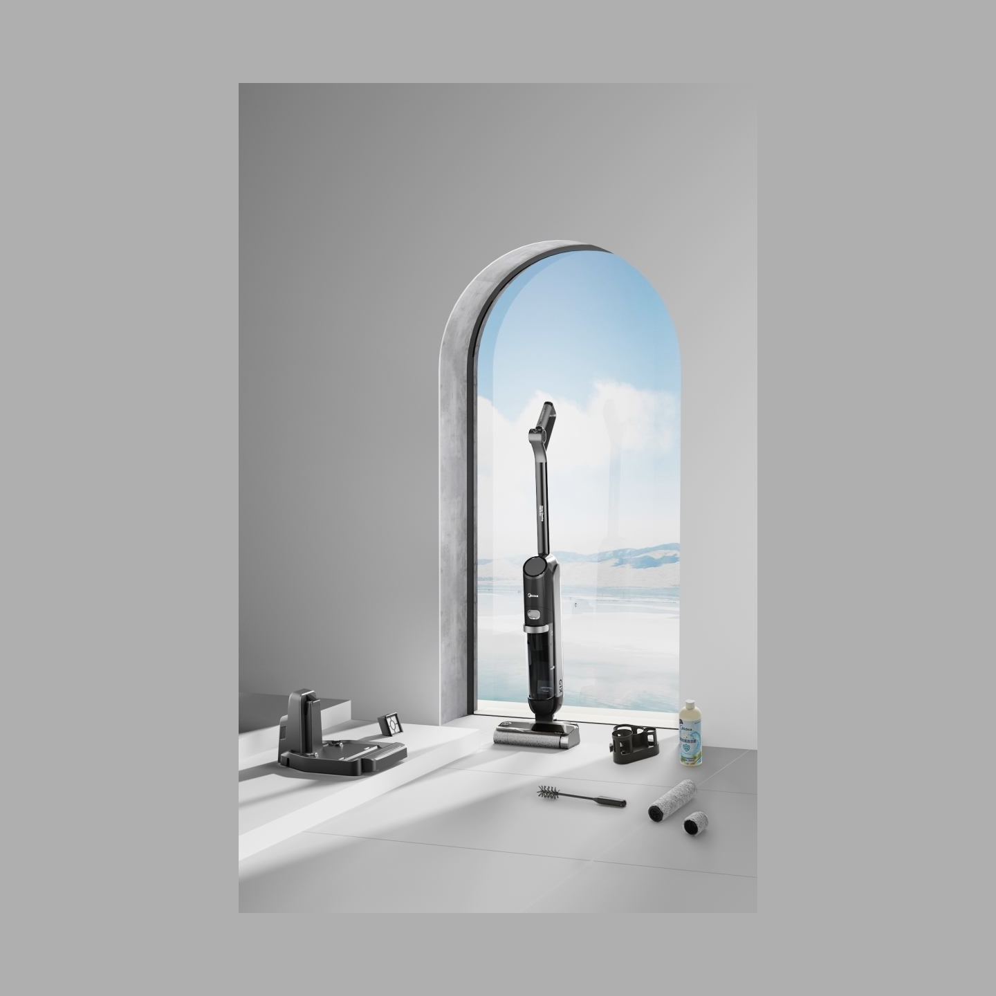 Midea Cordless Vacuum Cleaner | X10 Wet and Dry | 220 W | 22.2 V | Operating time (max) 35 min | Black