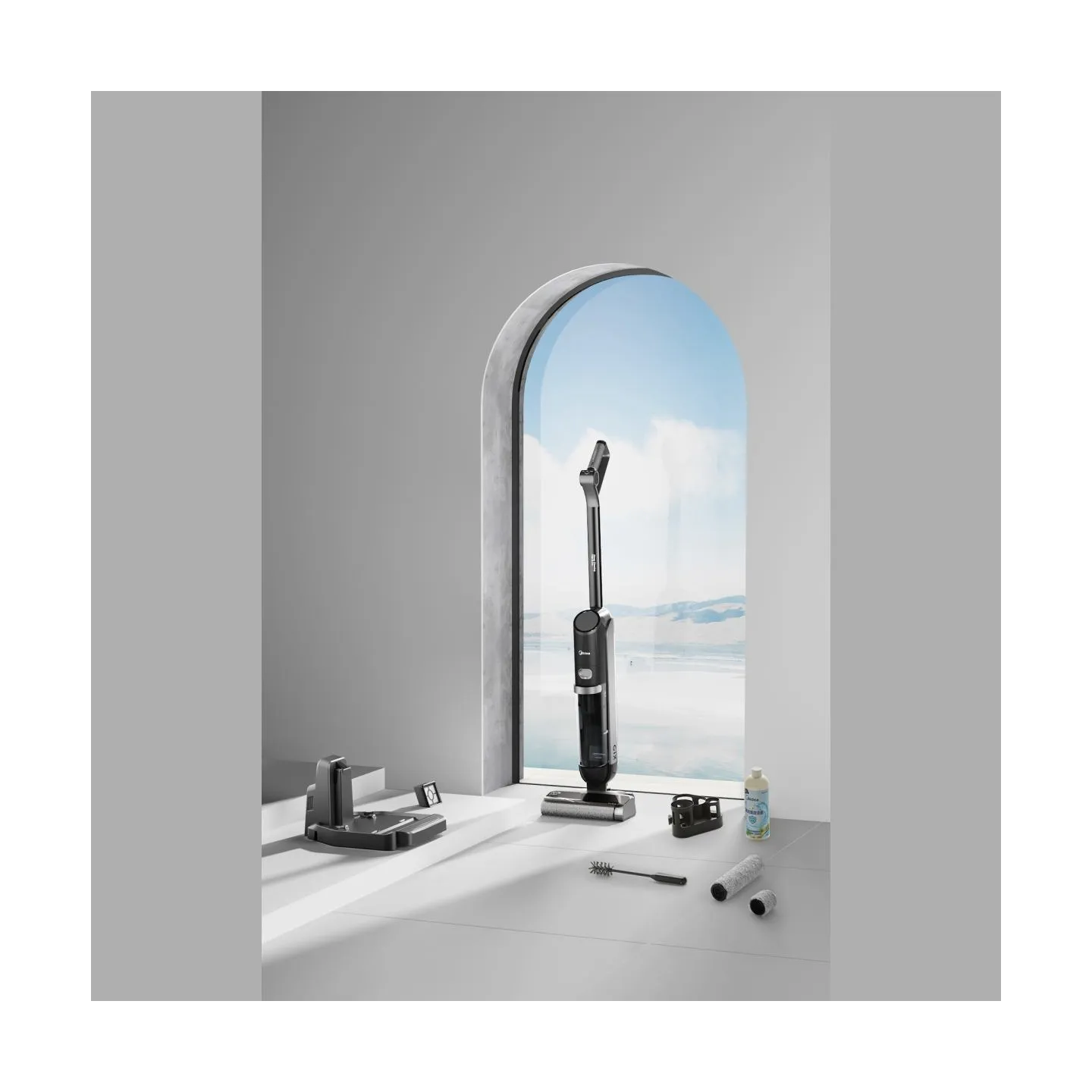 Midea Cordless Vacuum Cleaner | X10 Wet and Dry | 220 W | 22.2 V | Operating time (max) 35 min | Black