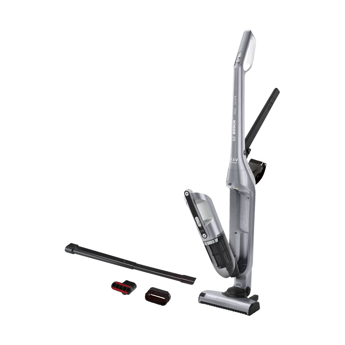 Bosch Vacuum Cleaner | BCH3P210 Series 4 | Cordless operating | Handstick | 21.6 V | Operating time (max) 50 min | Silver | Warr