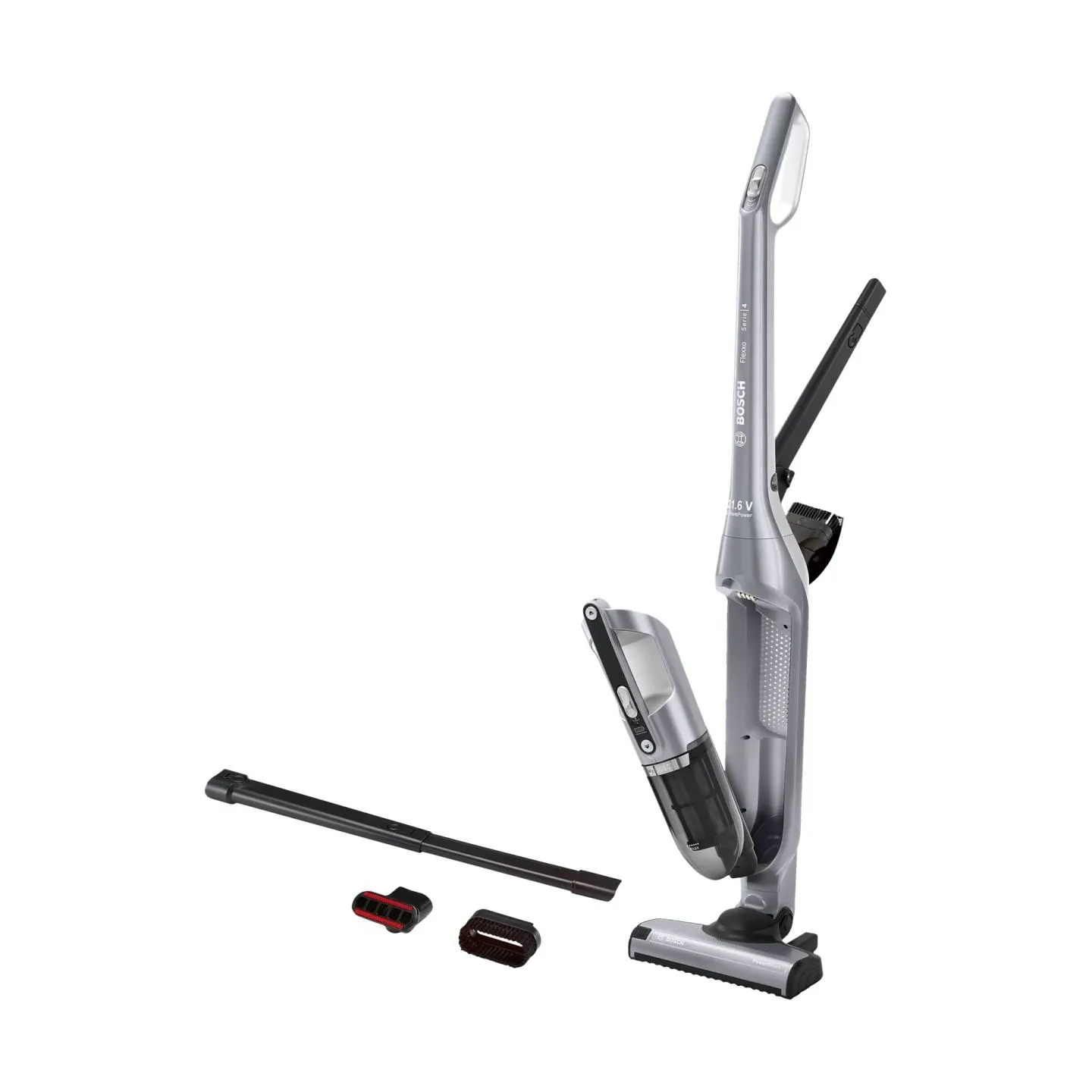 Bosch Vacuum Cleaner | BCH3P210 Series 4 | Cordless operating | Handstick | 21.6 V | Operating time (max) 50 min | Silver | Warr