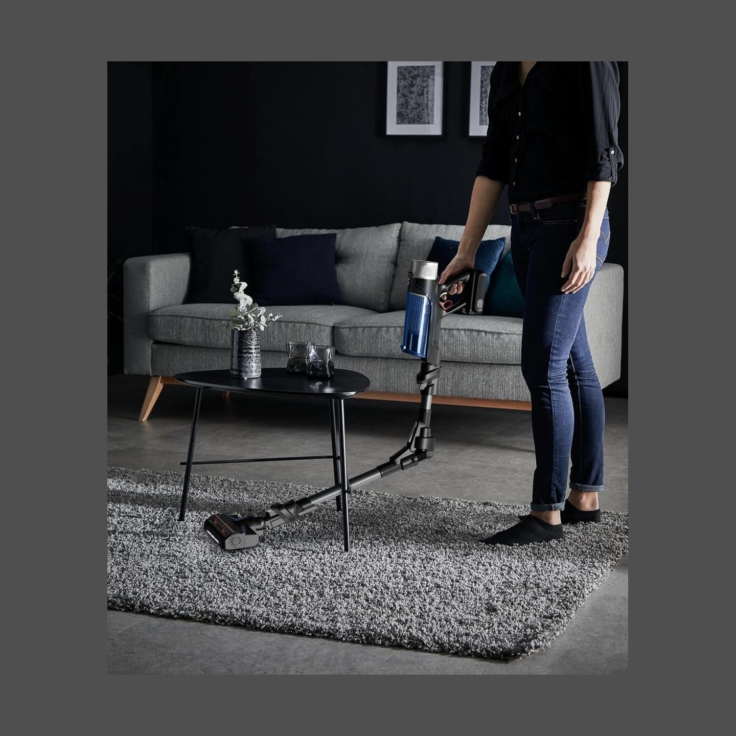 Tefal Vacuum Cleaner | TY20C7 X-force Flex Aqua | Cordless operating | 250 W | Black/Blue