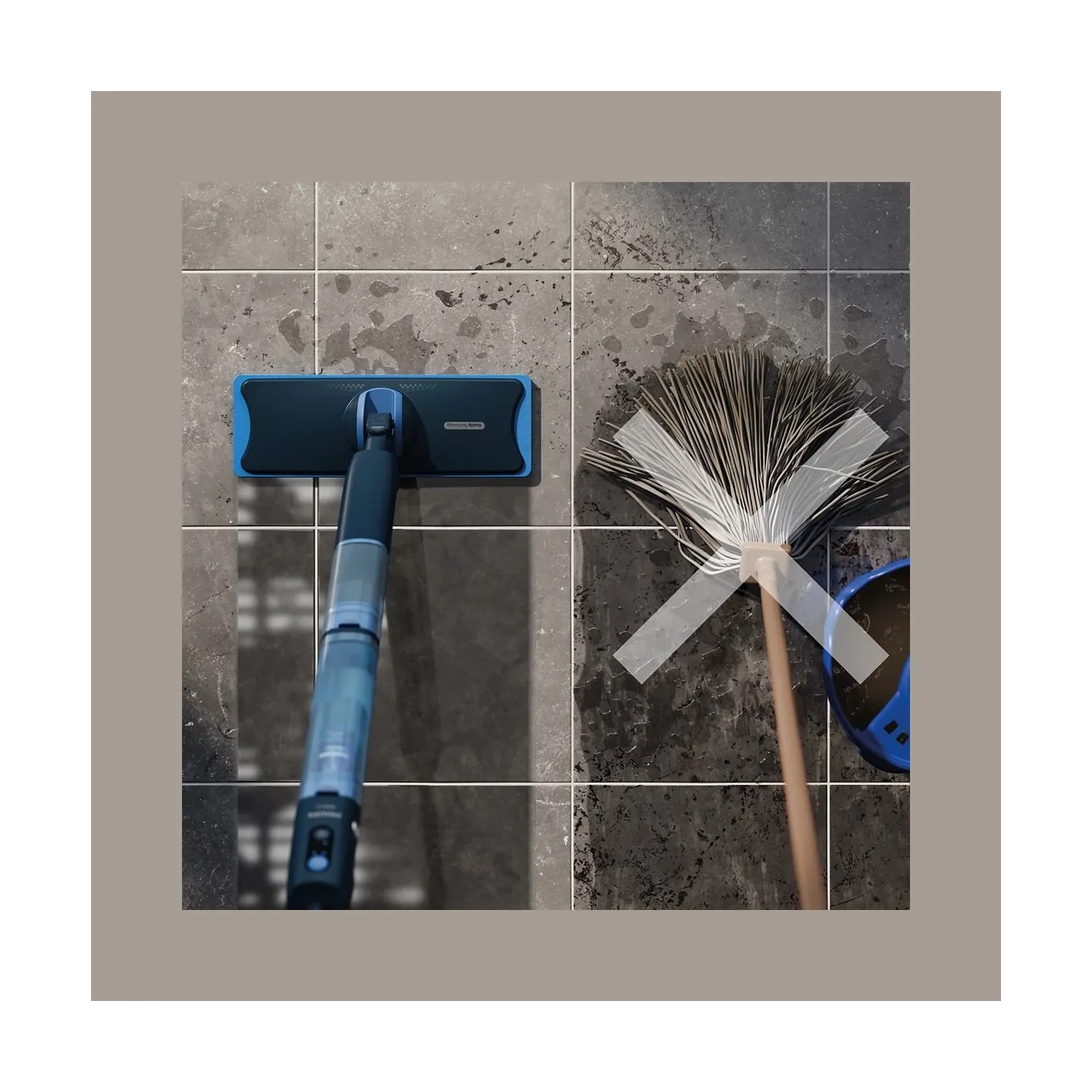 Philips | Electric Mop | XV5113/01 OneUp 5000 Series | Cordless operating | Operating time (max) 70 min | Blue/Black
