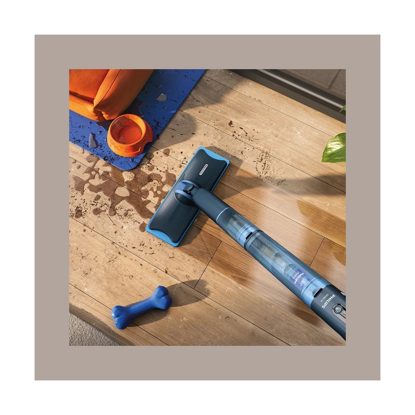 Philips | Electric Mop | XV5113/01 OneUp 5000 Series | Cordless operating | Operating time (max) 70 min | Blue/Black