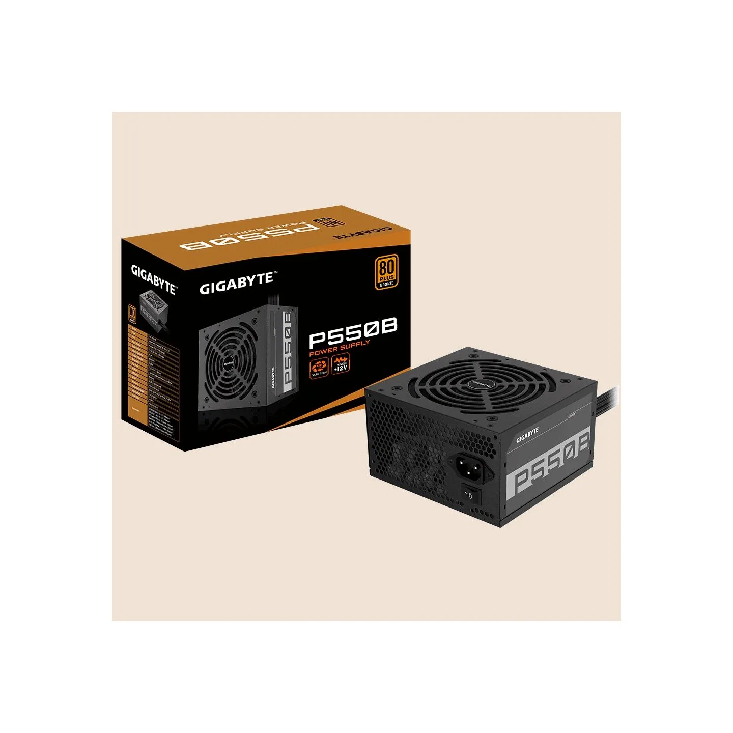 Gigabyte Power supply P550B 550W PFC 120mm hydraulic fan ATX