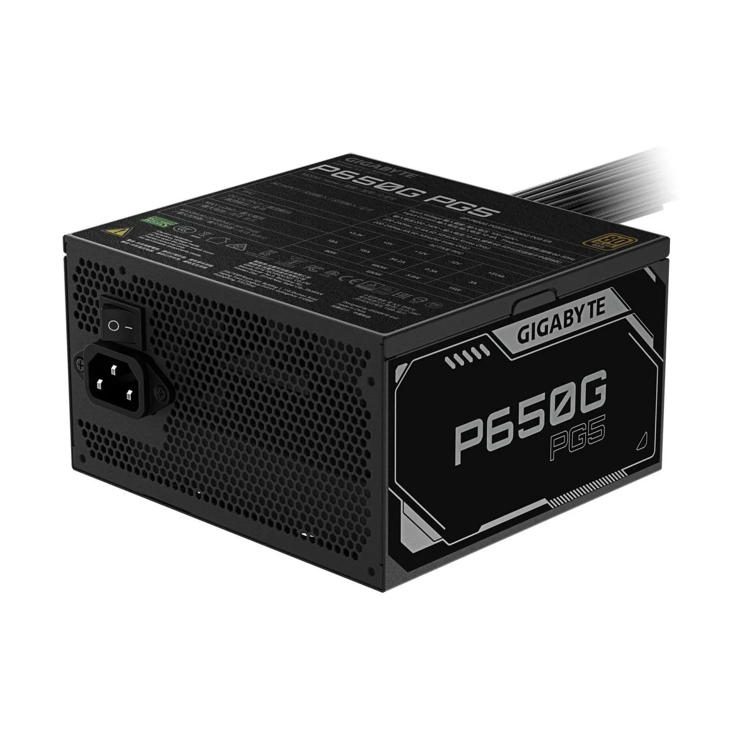 Gigabyte Power supply P650G 650W PG5 120mm hydraulic fan ATX