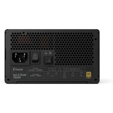 Fractal Design Power Supply, Black | Ion 3 Gold | 750 W