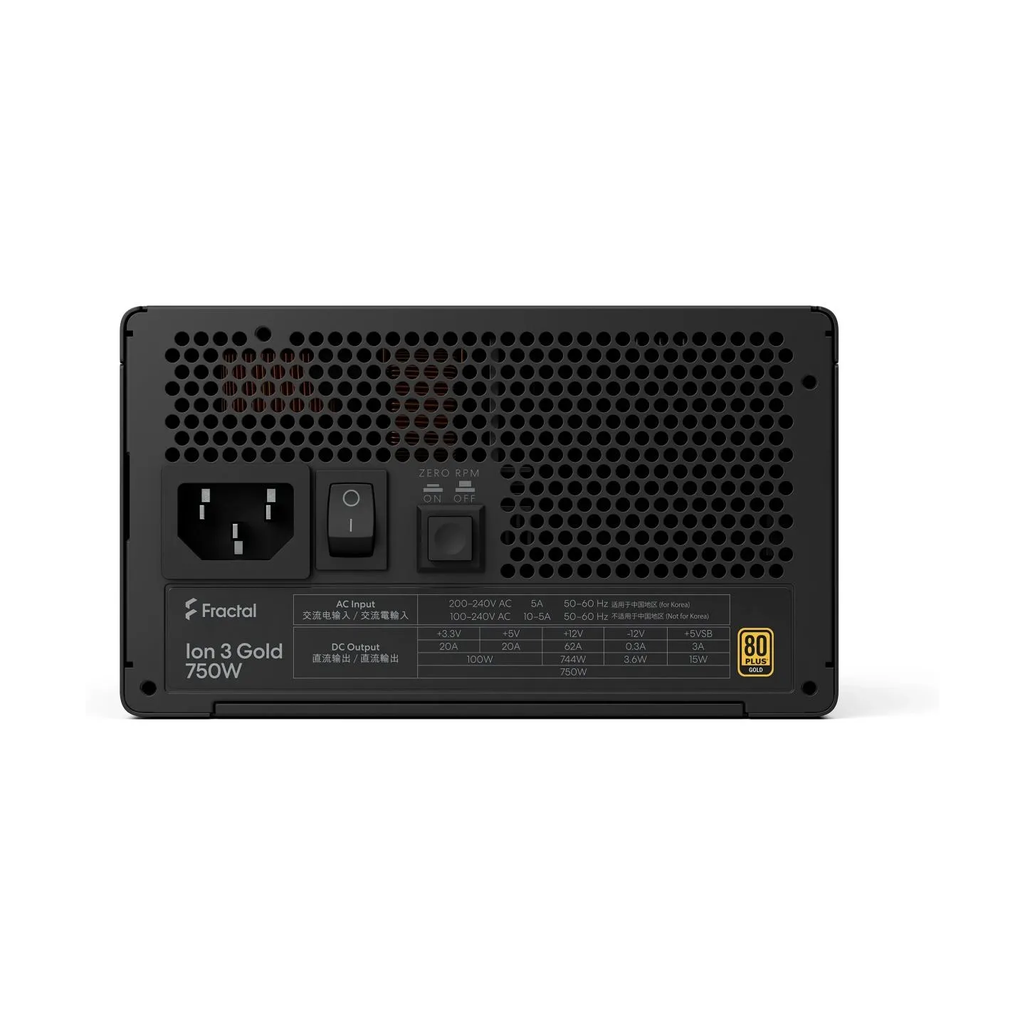 Fractal Design FDE Ion 3 GOLD 750W 80+ GOLD Black
