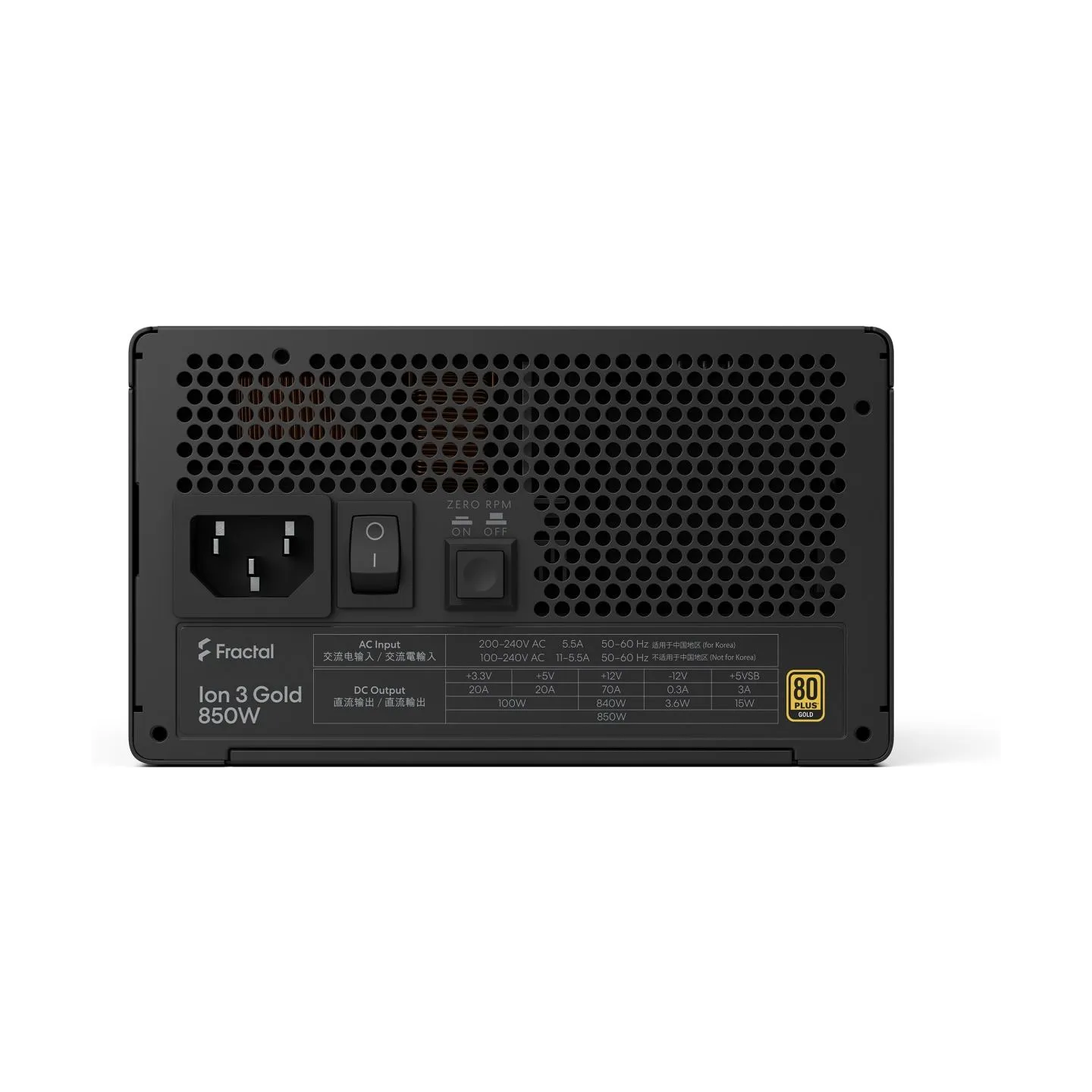 Fractal Design FDE Ion 3 GOLD 850W 80+ GOLD Black
