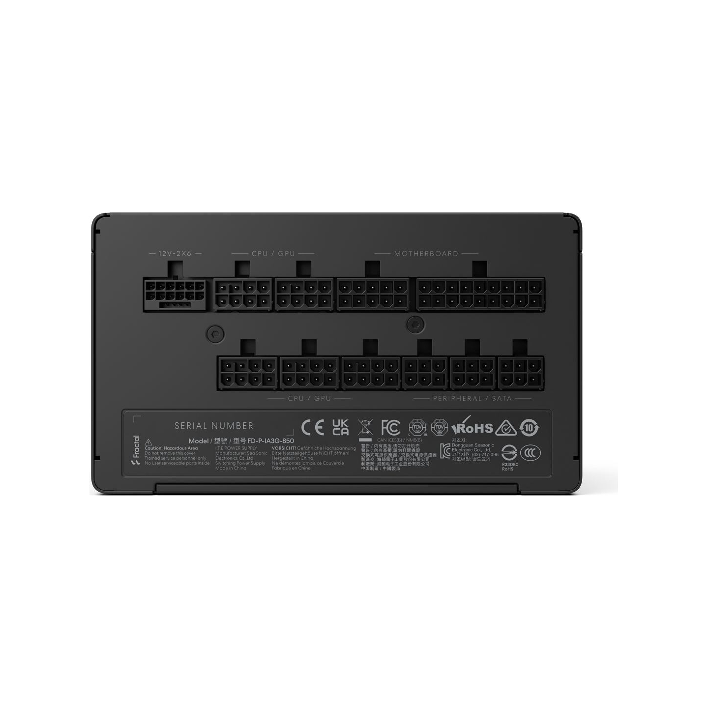Fractal Design Power Supply, Black | Ion 3 Gold | 850 W