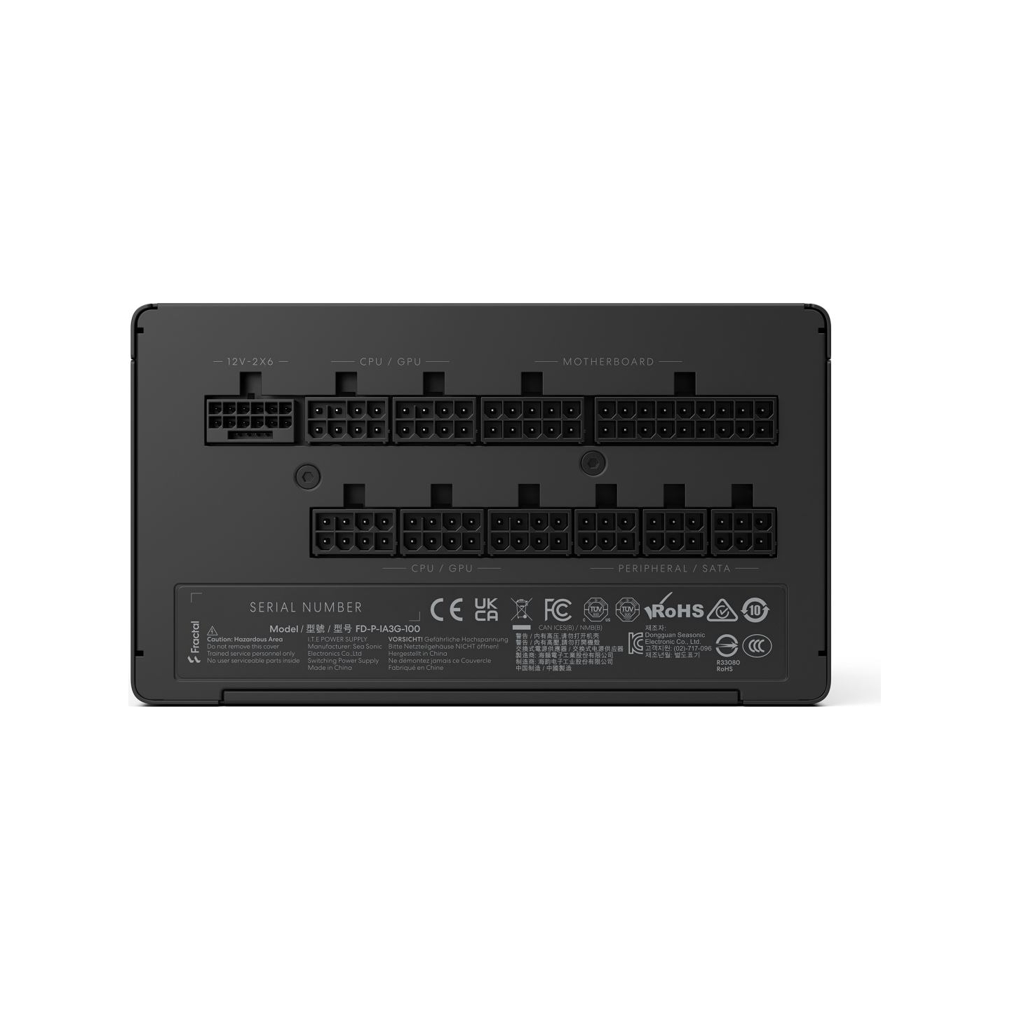 Fractal Design Power Supply, Black | Ion 3 Gold | 1000 W