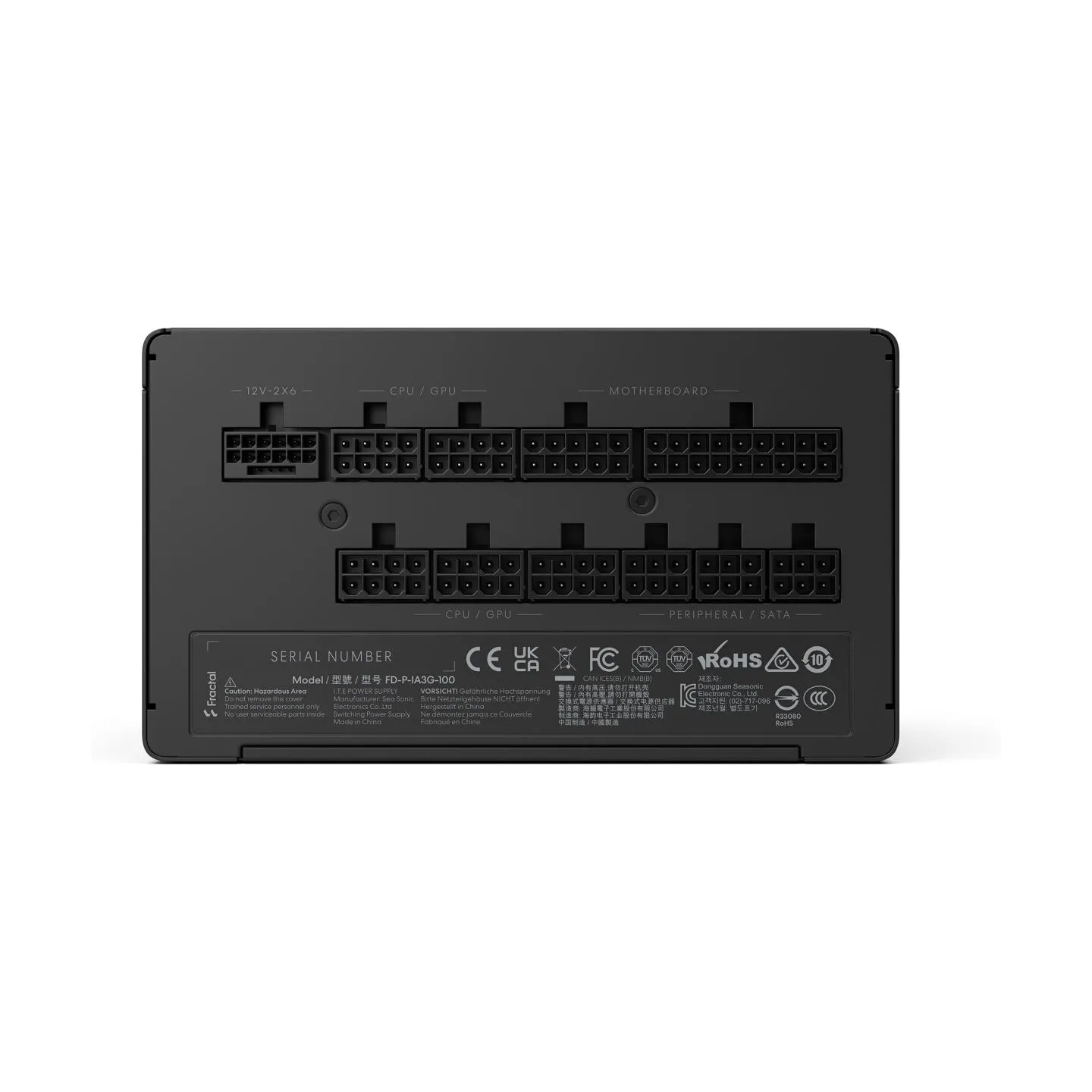 Fractal Design Power Supply, Black | Ion 3 Gold | 1000 W