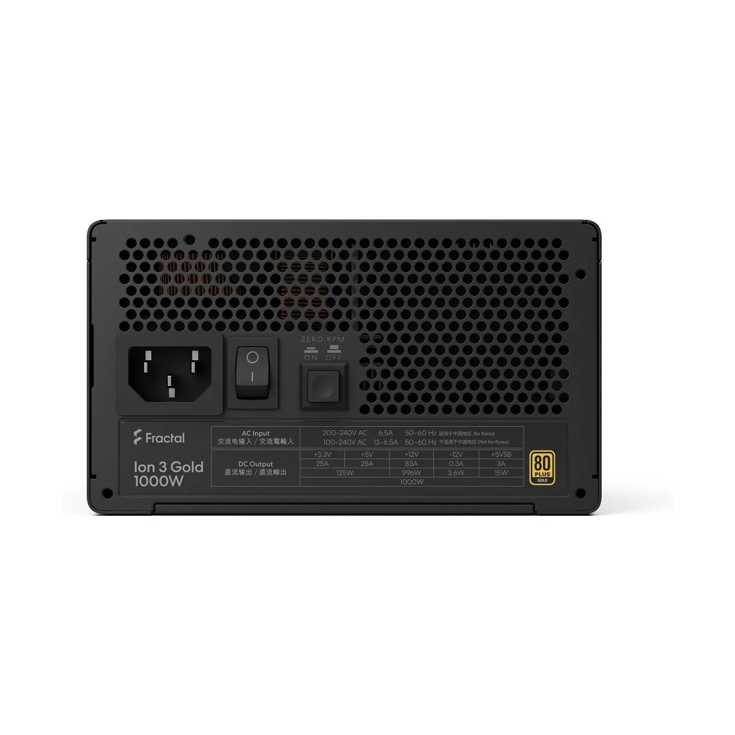Fractal Design FDE Ion 3 GOLD 1000W 80+ GOLD Black