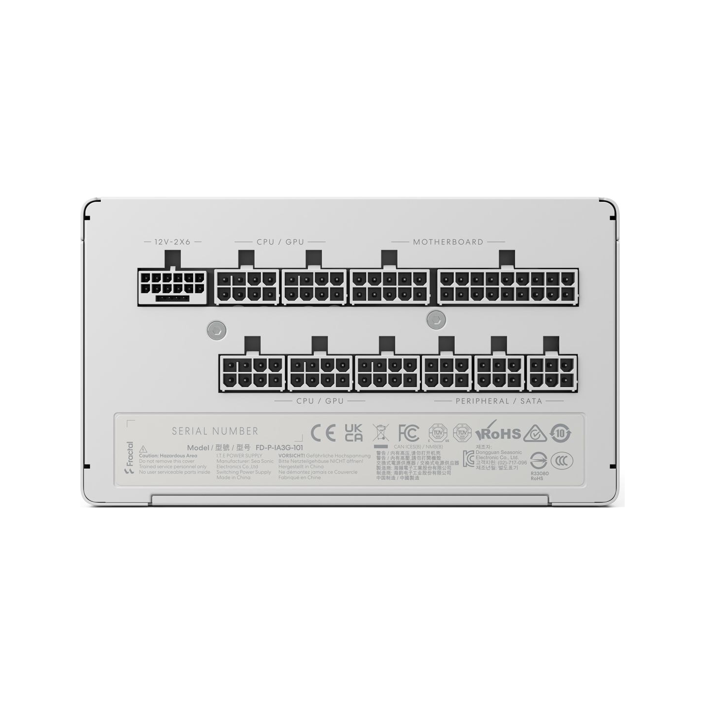 Fractal Design Power Supply, White | Ion 3 Gold | 1000 W