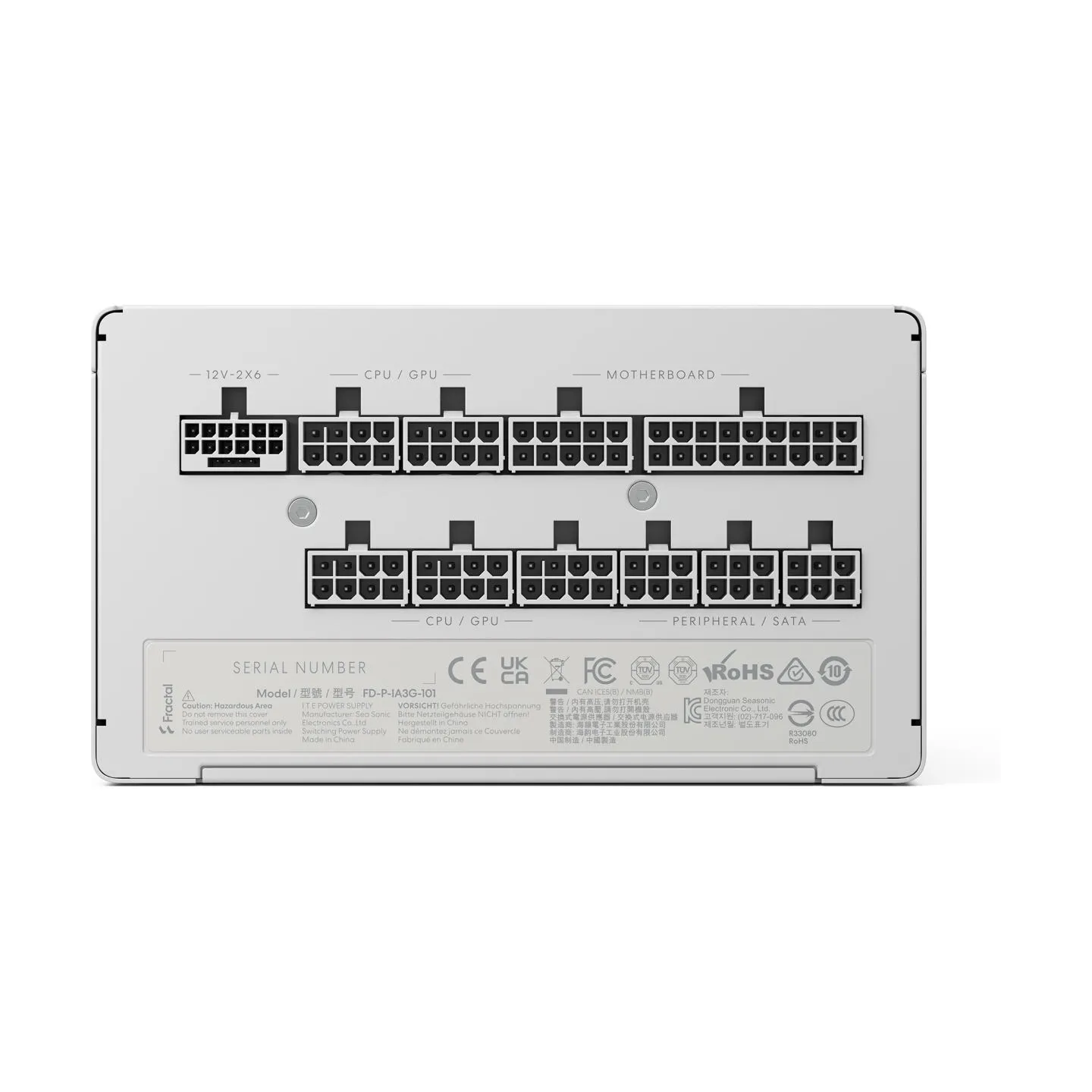 Fractal Design Power Supply, White | Ion 3 Gold | 1000 W