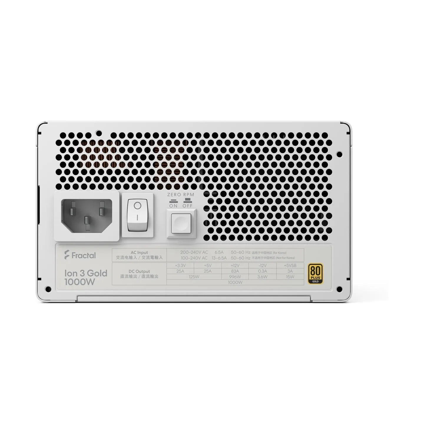 Fractal Design FDE Ion 3 GOLD 1000W 80+ GOLD White