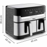 Tefal Fryer | EY905D10 | Capacity 5.2+3.1 L | Hot air technology | Stainless Steel/Black