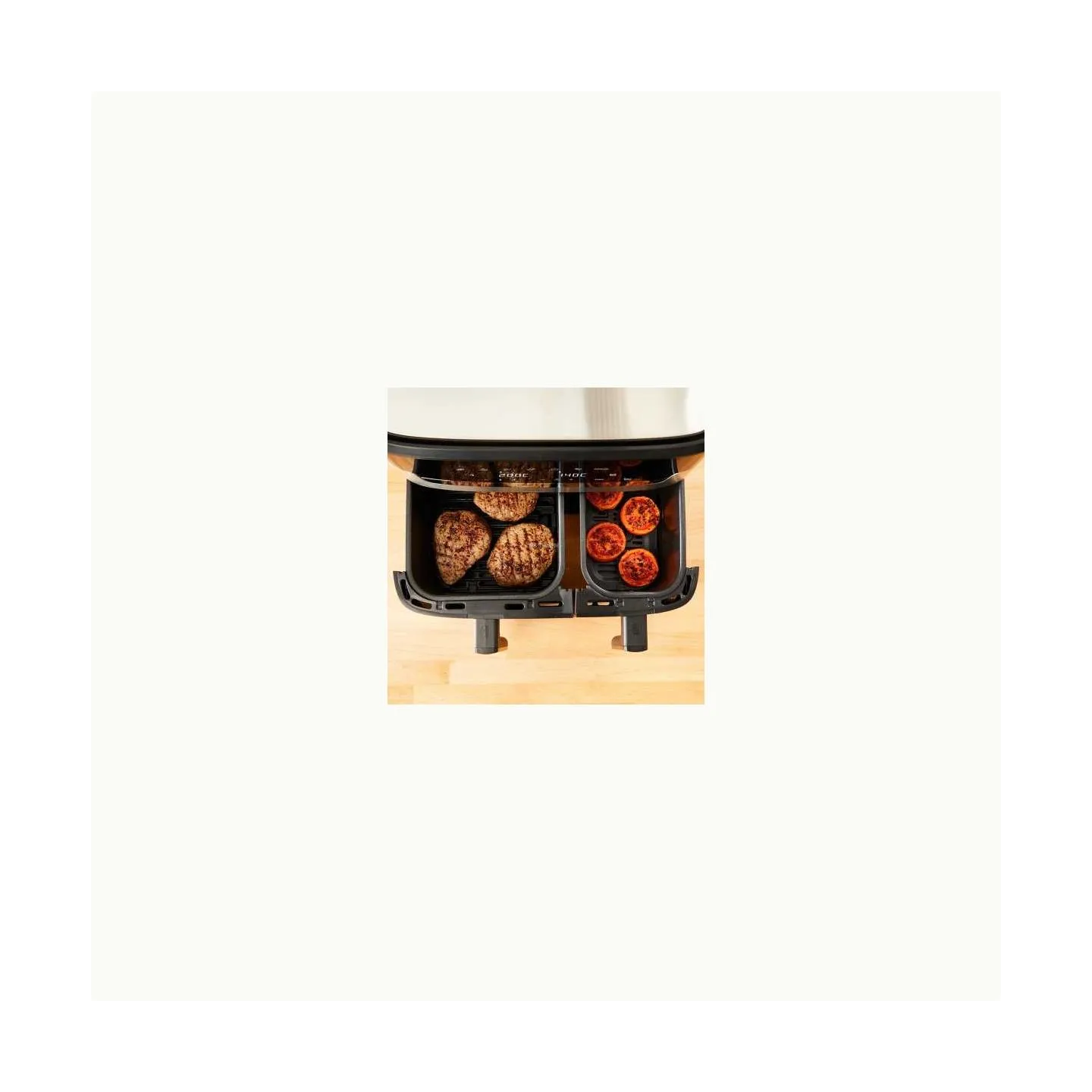 Tefal Fryer | EY905D10 | Capacity 5.2+3.1 L | Hot air technology | Stainless Steel/Black