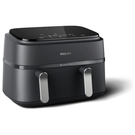 Philips Dual Basket Airfryer | NA351/00 3000 Series | Power 2750 W | Capacity 9 L | Rapid Air technology | Black