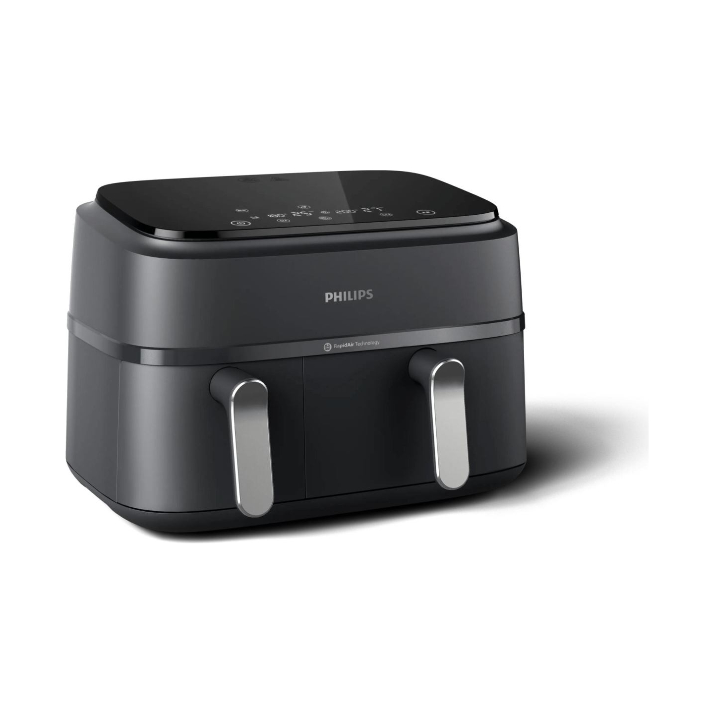 Philips Dual Basket Airfryer | NA351/00 3000 Series | Power 2750 W | Capacity 9 L | Rapid Air technology | Black