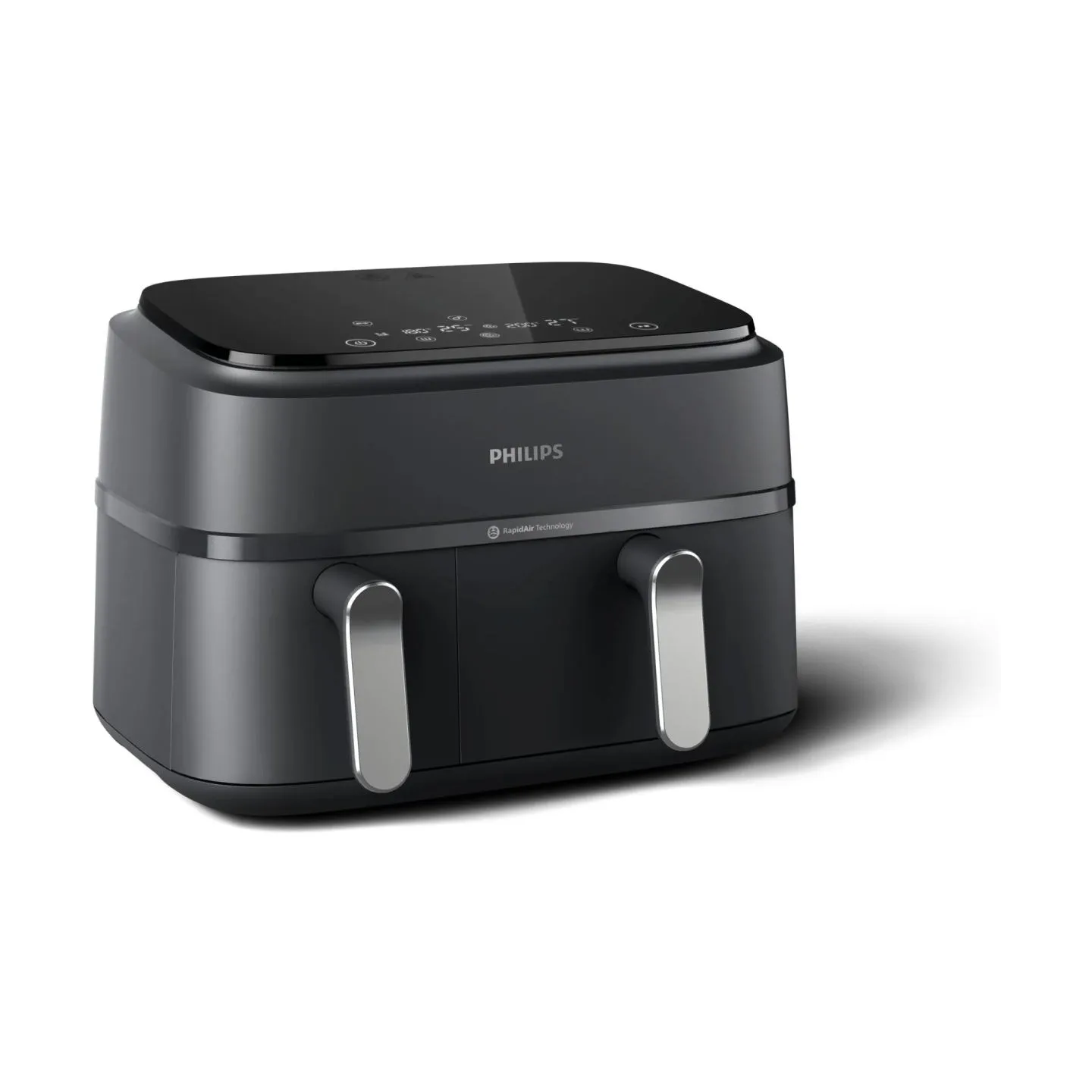 Philips Dual Basket Airfryer | NA351/00 3000 Series | Power 2750 W | Capacity 9 L | Rapid Air technology | Black