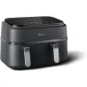 Philips Dual Basket Airfryer | NA351/00 3000 Series | Power 2750 W | Capacity 9 L | Rapid Air technology | Black