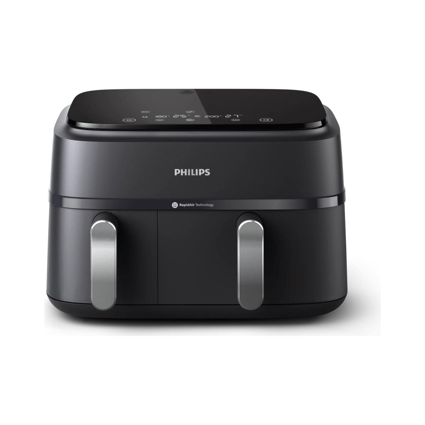 Philips Dual Basket Airfryer | NA351/00 3000 Series | Power 2750 W | Capacity 9 L | Rapid Air technology | Black